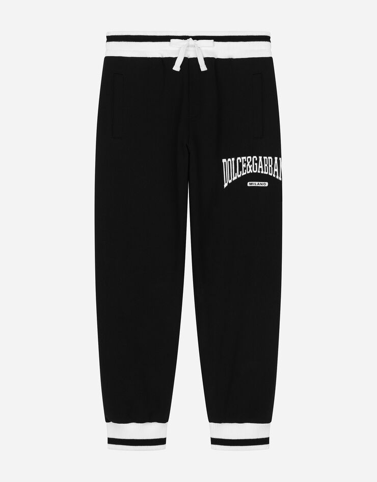 Dolce & Gabbana Jersey jogging pants with Dolce&Gabbana logo Black L4JPFEG7N1J