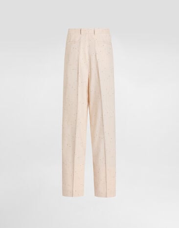 Dolce & Gabbana Pinstriped trousers Multicolor GP20WTFBMFW