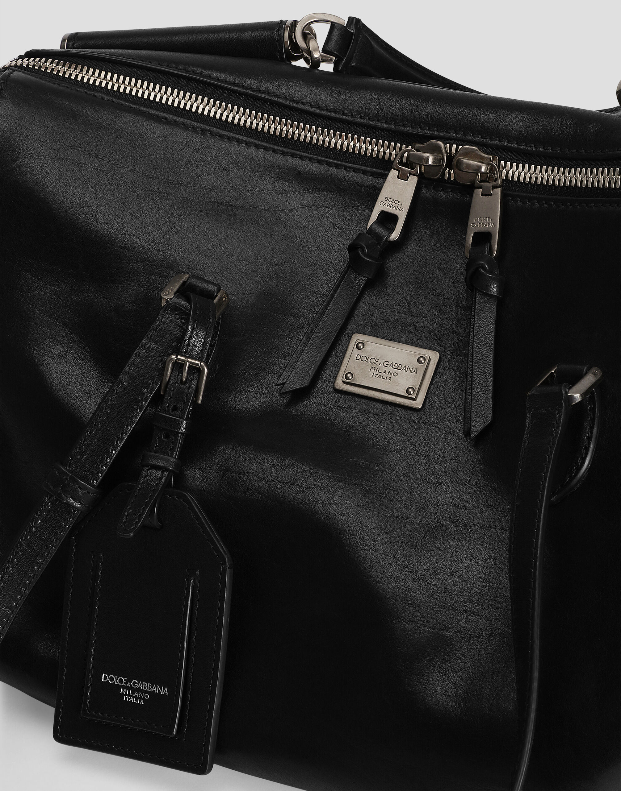 Vittoria calfskin bag in Black for Men | Dolce&Gabbana® US