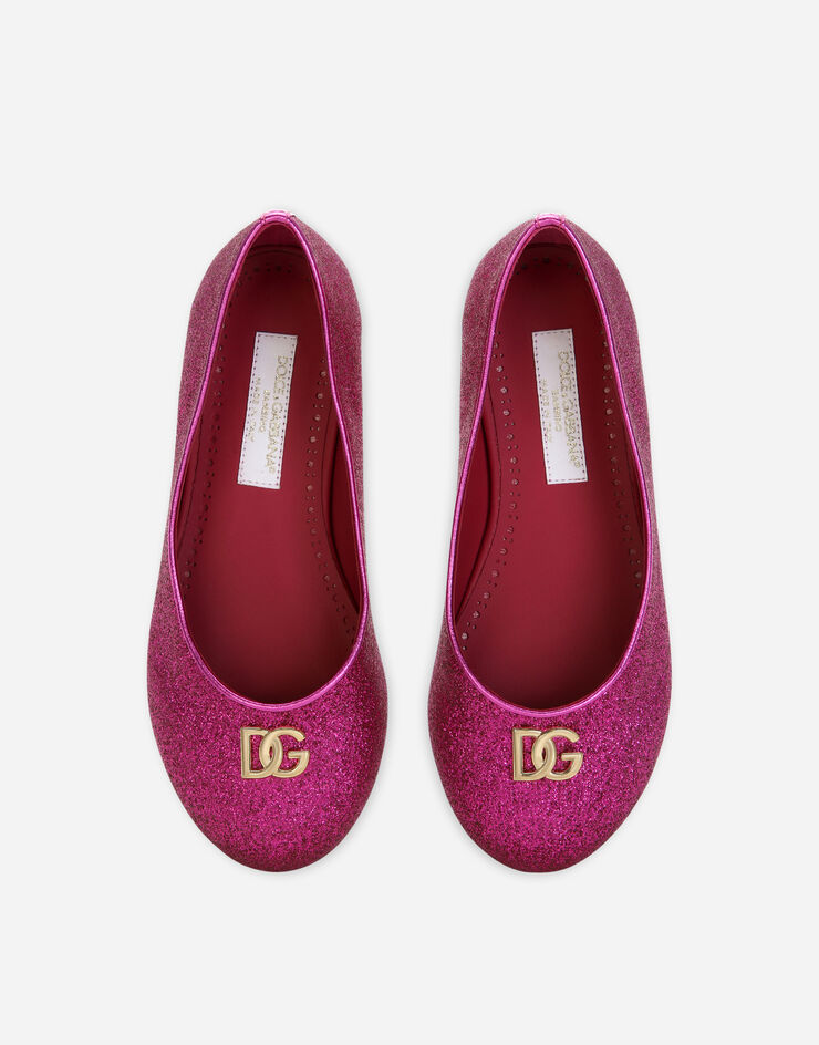 Dolce&Gabbana Ballerines pailletées Fuchsia D10511AF369