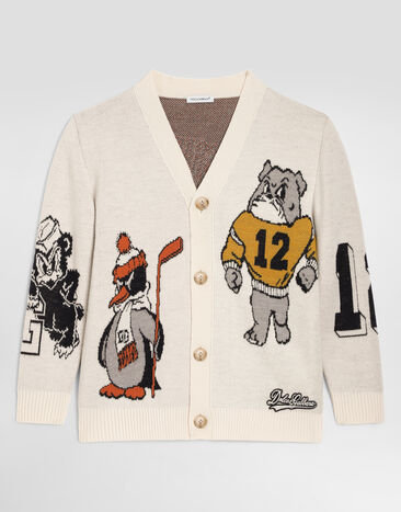 Dolce & Gabbana Jacquard piqu� cardigan  L4KWE3JDVMF