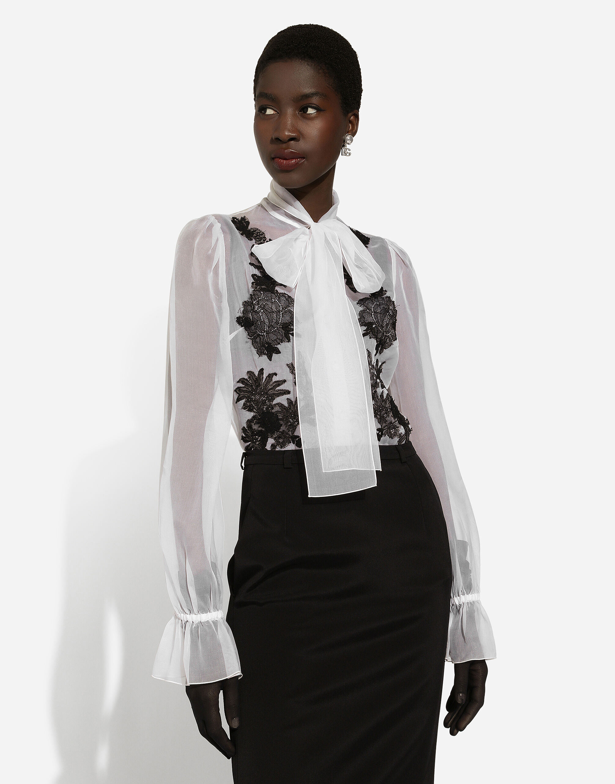 CAMICIA in White for Women Dolce Gabbana