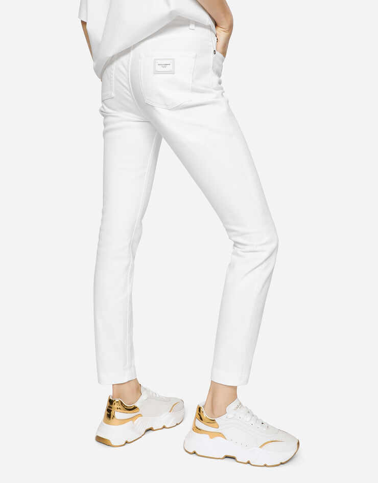 Dolce & Gabbana Audrey Jeans aus Denim Weiss FTAH6DG8EZ0