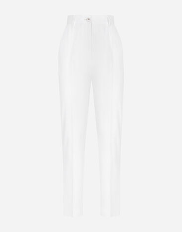 Dolce & Gabbana Pantalones sastre de gabardina Blanco FTAM2TFUFJR