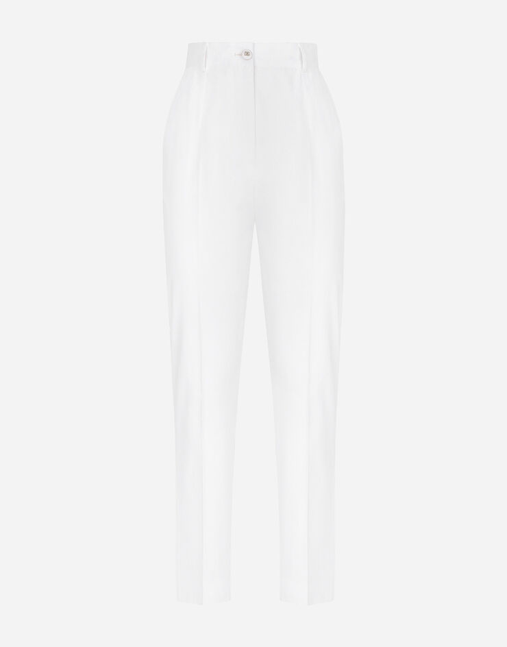 Dolce & Gabbana Pantalones sastre de gabardina Blanco FTAM2TFUFJR