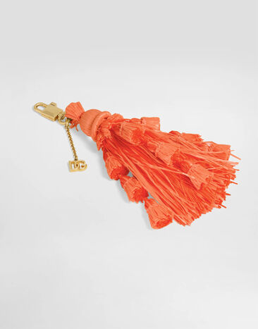 Dolce & Gabbana Key ring with tassel Orange BI3505A0808