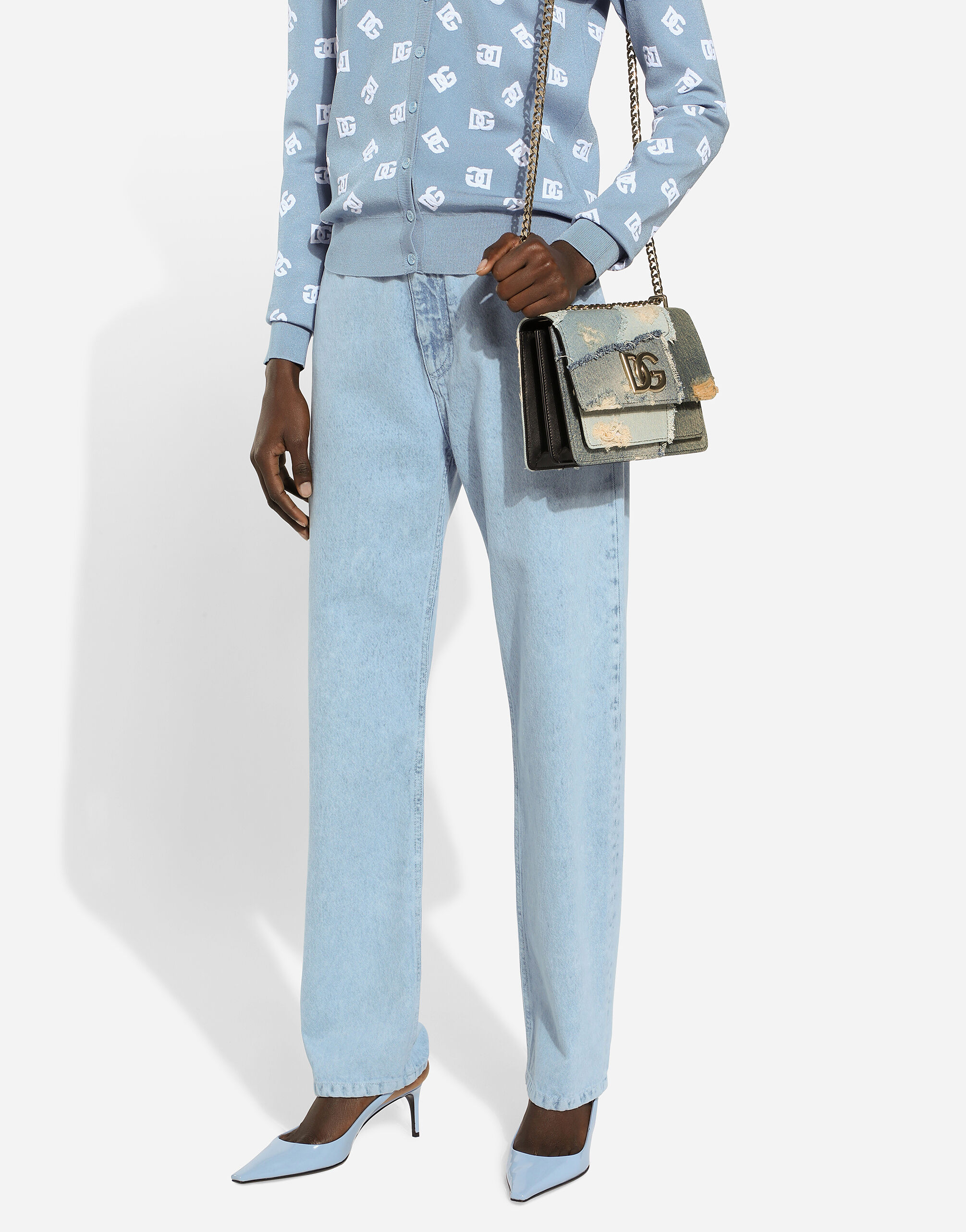 マルチカラーのウィメンズ コットンデニム ボーイフレンド