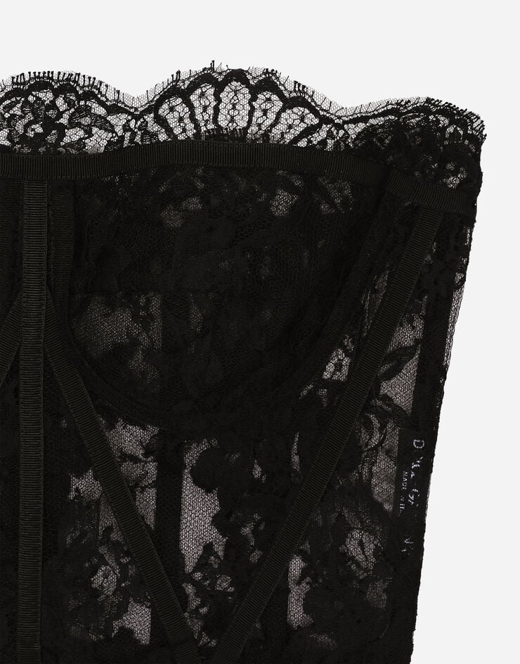Dolce & Gabbana Lace bustier Black F72X4THLMQJ