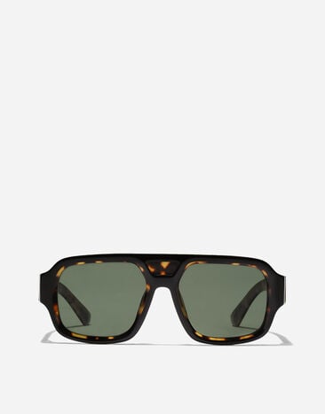 Dolce & Gabbana نظارة شمسية Lusso Sartoriale أسود على هافان أصفر VG4516VP49A