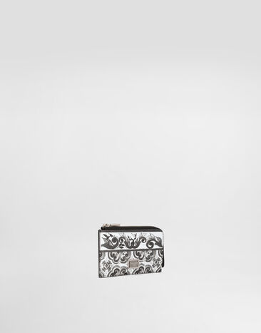 Dolce & Gabbana Majolica-print calfskin card holder Multicolor BP3274AN719