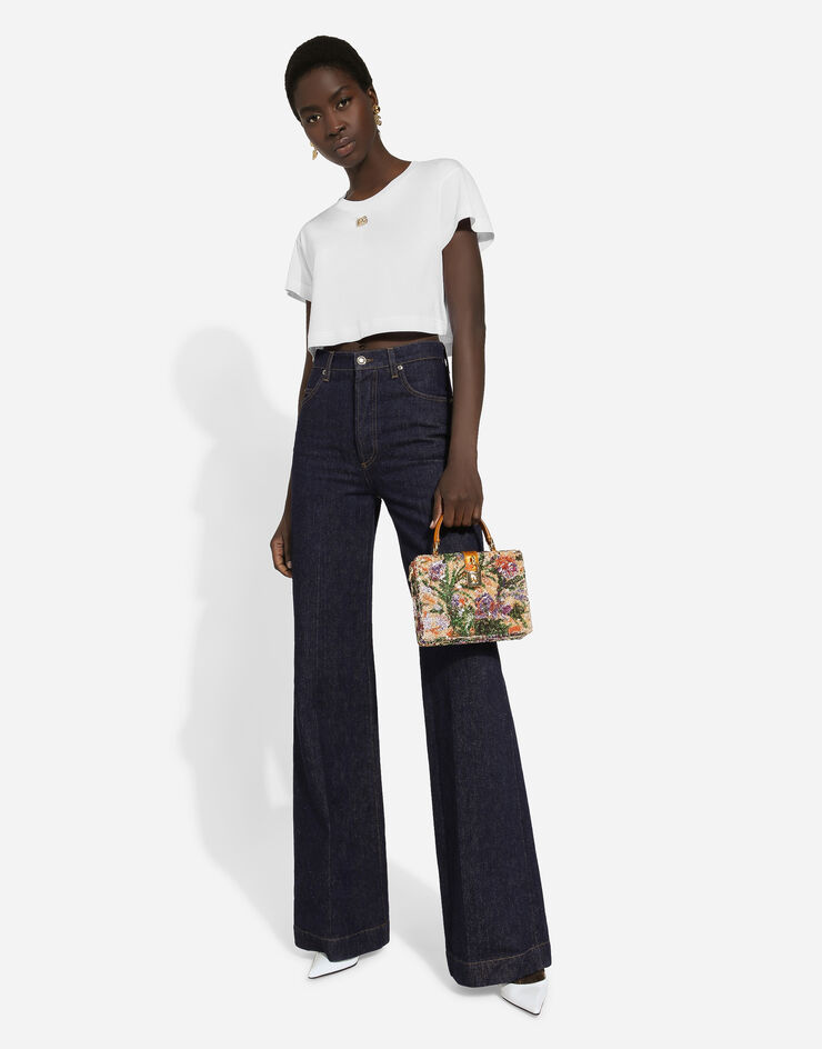 Dolce & Gabbana جينز دنيم واسع من الأسفل أزرق FTC3CDG8KQ2