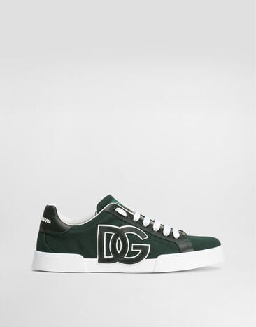 Dolce & Gabbana Portofino light strobel sneakers in canvas and calfskin Multicolor CS2343AE629