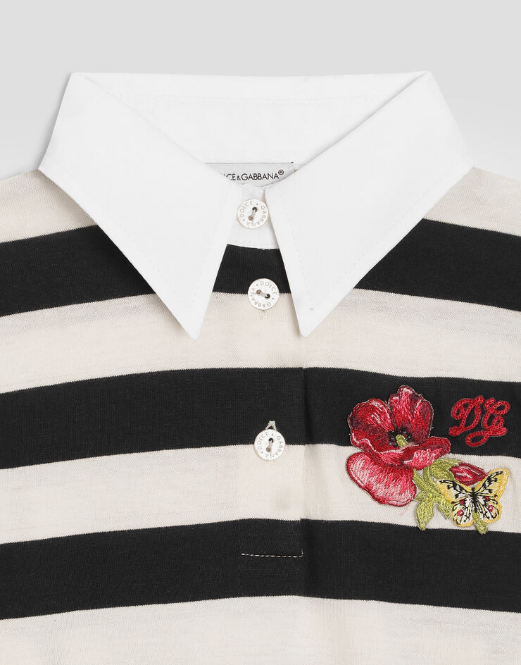 Dolce & Gabbana Polo shirt in striped jersey Dolce & Gabbana Polo shirt in striped jersey Multicolor L5JTRCFB7DO