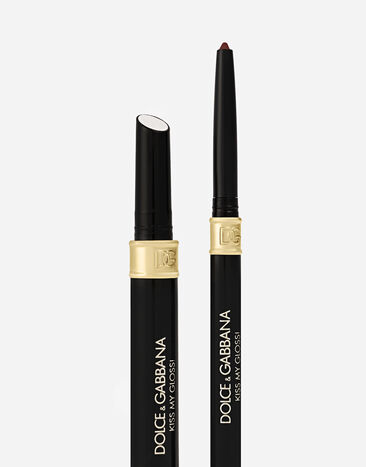 Dolce & Gabbana Kiss My Gloss! 04 Gossip - Burgundy  liner and transparent pink gold duochrome gloss MKUPLIP0016