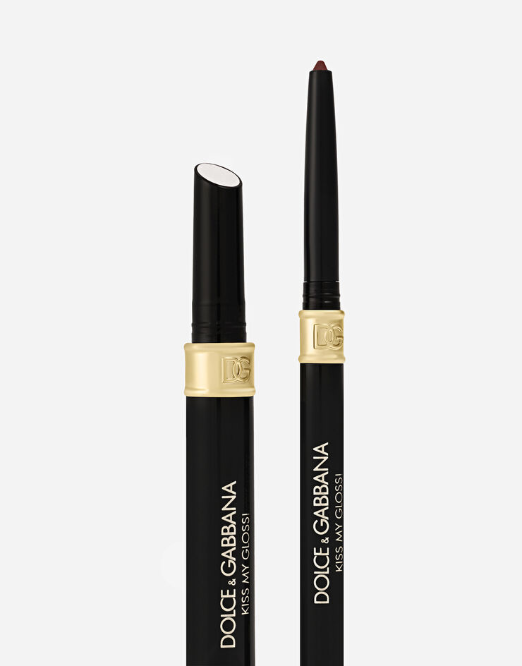 Dolce & Gabbana Kiss My Gloss! 04 Gossip - Burgundy  liner and transparent pink gold duochrome gloss MKUPLIP0016