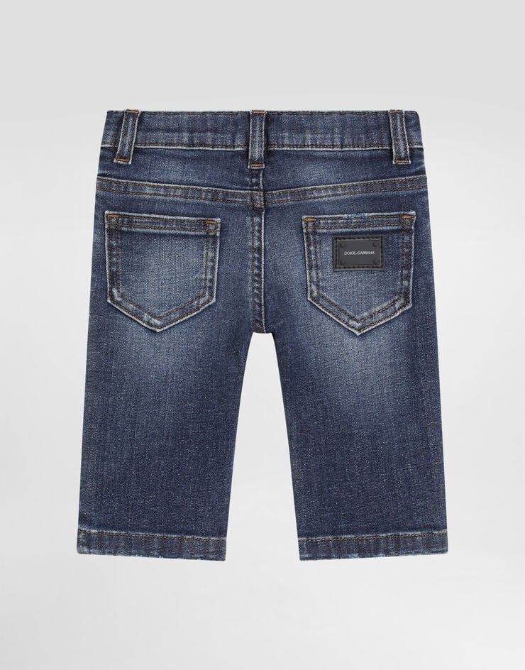 Dolce & Gabbana Regular-fit dark blue wash stretch jeans Blue L11F98LD725