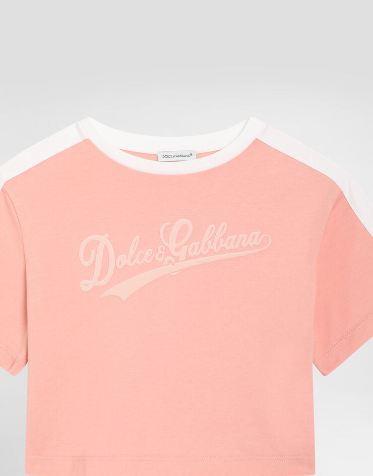 Dolce & Gabbana Jersey t-shirt with print Pink L5JTQGG7PWI
