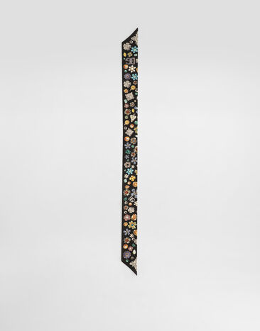 Dolce & Gabbana Bandeau en sergé de soie Multicolore FS215AGDDAW