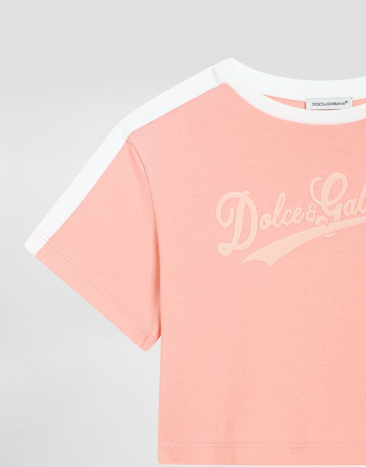 Dolce & Gabbana Jersey t-shirt with print Pink L5JTQGG7PWI