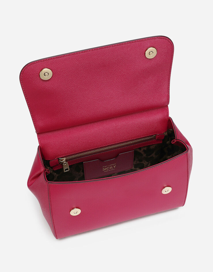 Dolce & Gabbana Sac à main Sicily grand format Fuchsia BB6002A1001