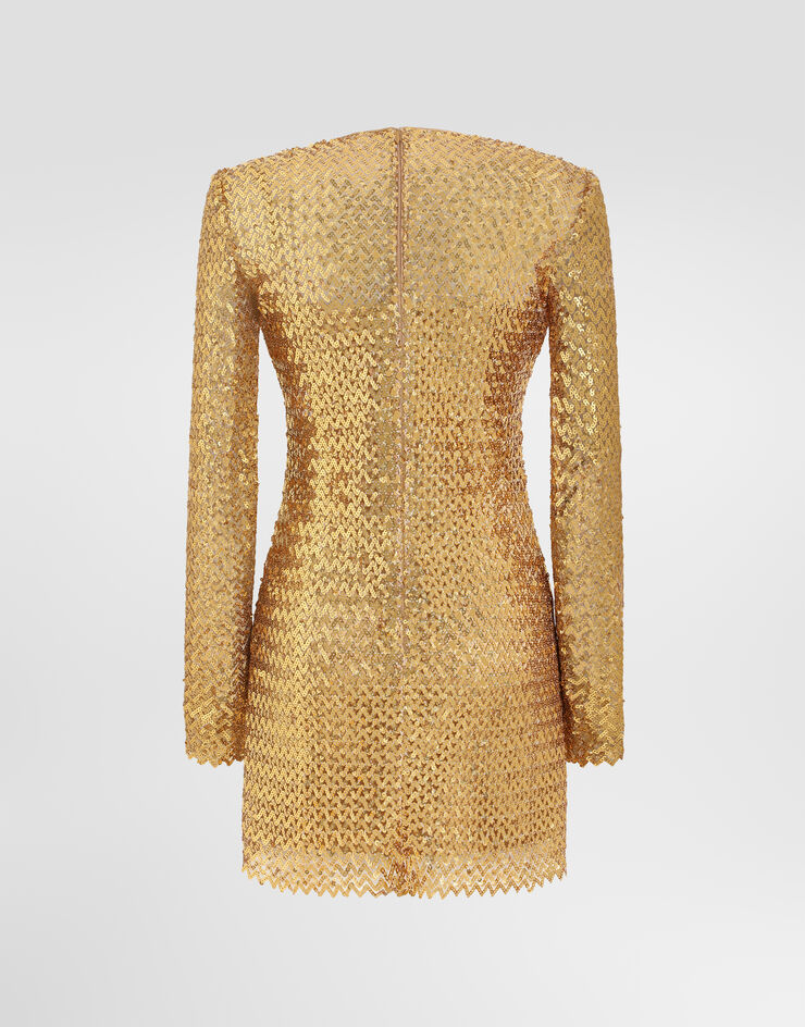 Dolce & Gabbana Sequin dress Dolce & Gabbana Sequin dress Gold F622GTFLSM7
