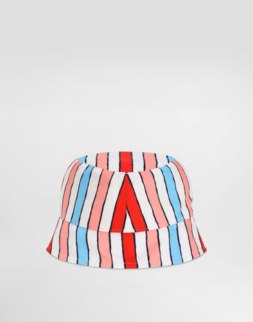 Dolce & Gabbana Striped poplin bucket hat Multicolor LB5H07HS5UN