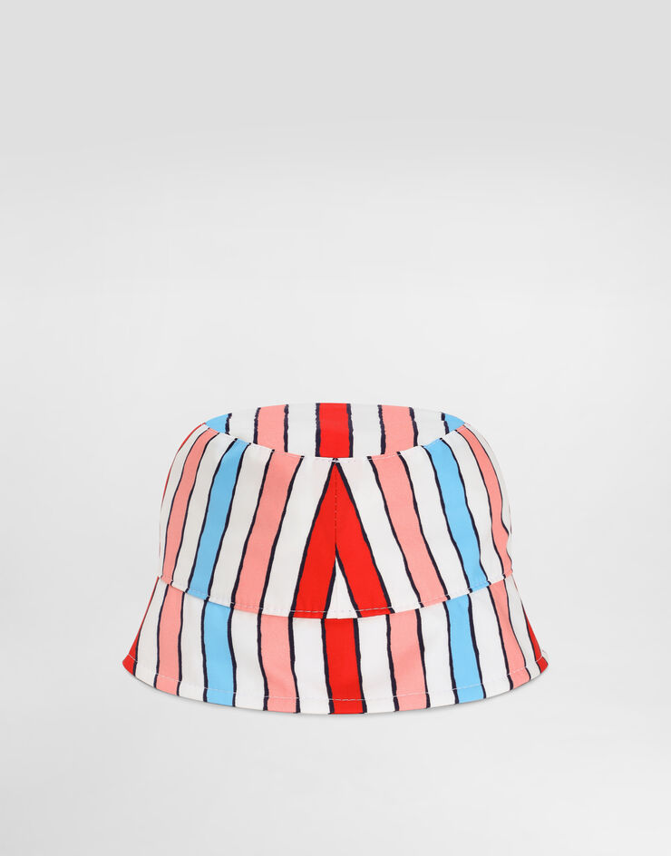 Dolce & Gabbana Striped poplin bucket hat Multicolor LB5H07HS5UN