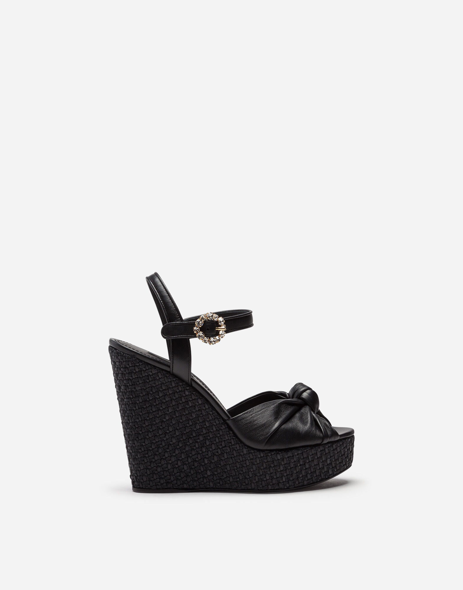 Sandalo Zeppa Con Fibbia Scarpe Donna Dolce Gabbana