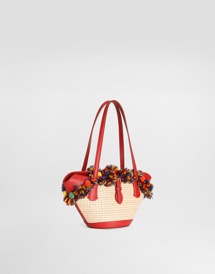 Dolce & Gabbana Raffia coffa Capri bag Multicolor BB7815A0419