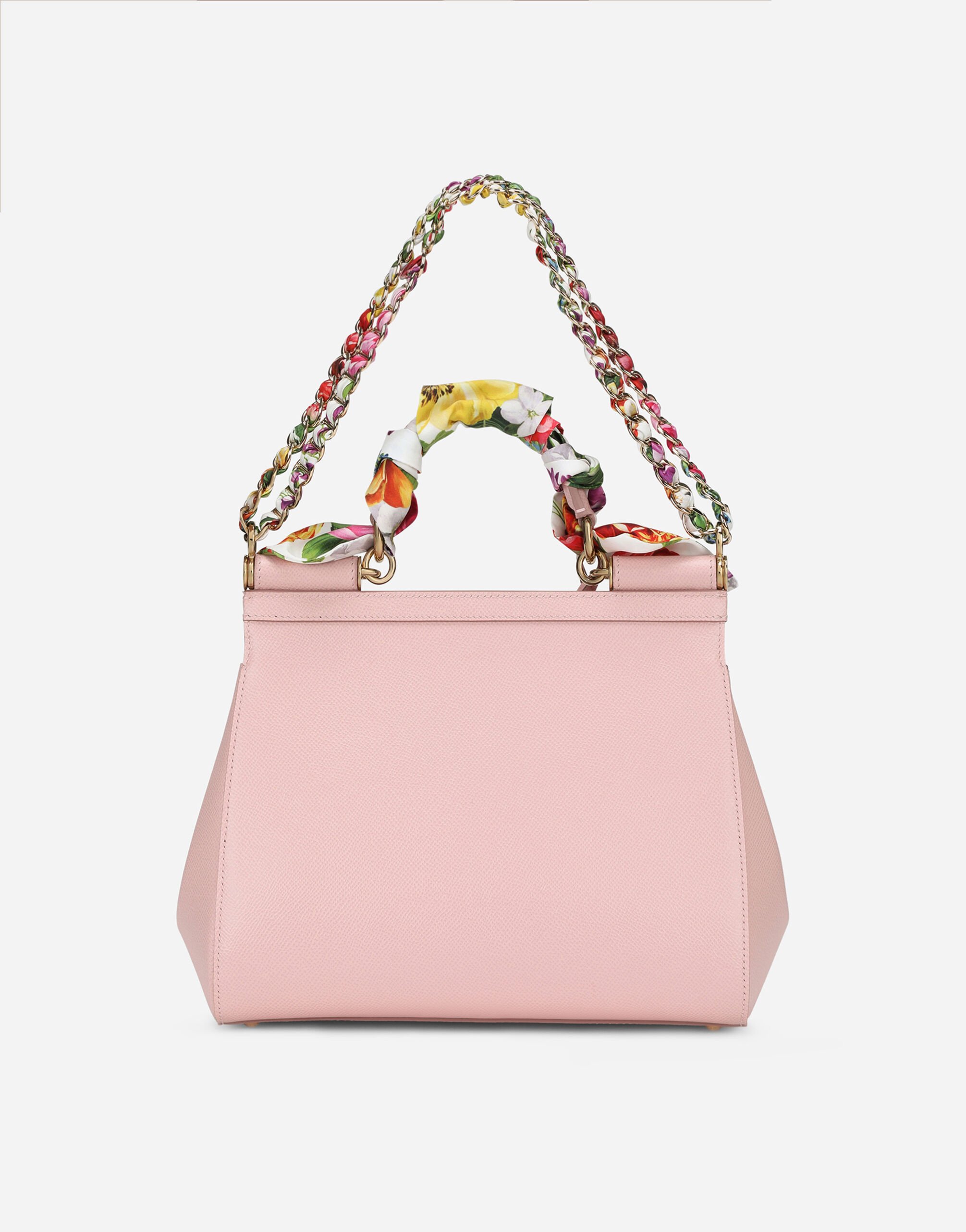 Large Sicily handbag in Pink for Women Dolce Gabbana US