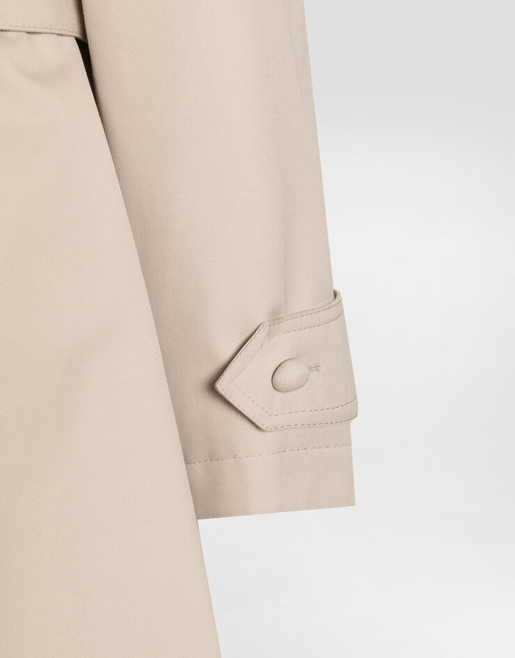 Dolce & Gabbana Gabardina de dril de algodón Beige F0W3STHUMVM