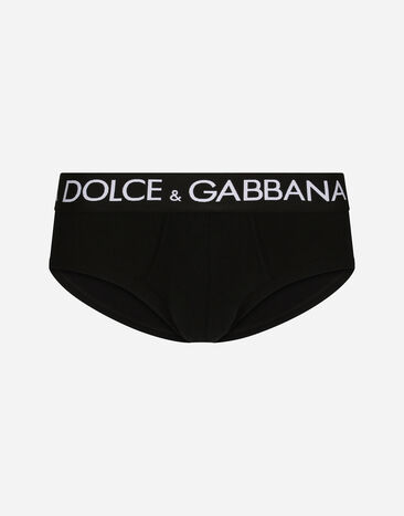 Dolce & Gabbana Two-pack cotton jersey Brando briefs Grey M9C07JONN95