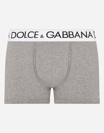 Dolce & Gabbana Two-way stretch cotton boxers Grey M9C07JONN95