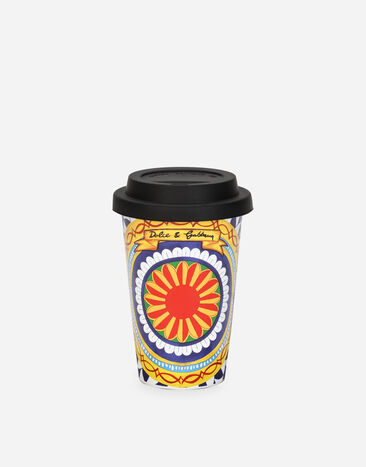 Dolce & Gabbana Ceramic Travel Mug Multicolor TC0169TCA42
