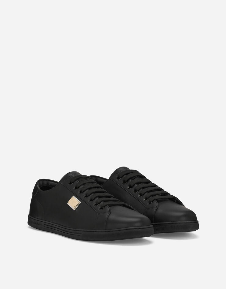 Dolce & Gabbana Sneaker Saint Tropez aus Kalbsleder Schwarz CS1735AN990