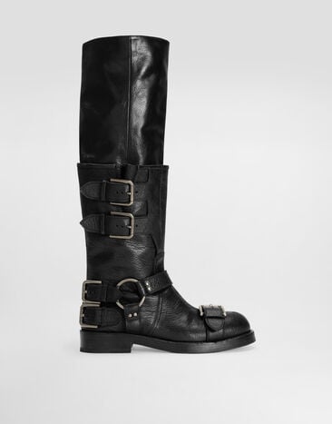 Dolce & Gabbana Horse leather boots Black CU1243AW602