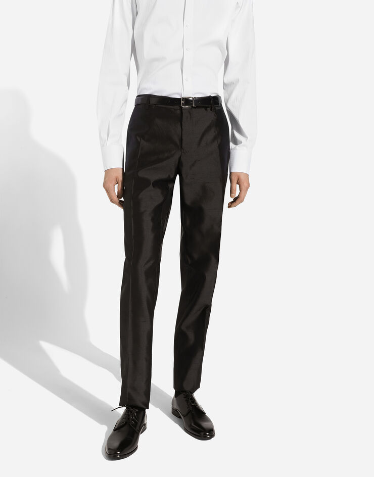 Dolce & Gabbana White Cotton GOLD Long Sleeve Men Dress Shirt main image 1