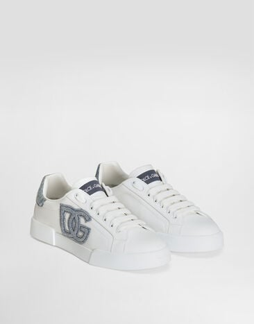 Dolce & Gabbana Sneakers Portofino Light en cuir de veau Blanc CK2318A6H53