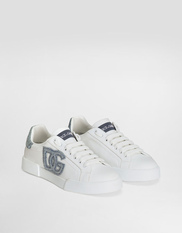 Dolce & Gabbana Sneakers Portofino Light en cuir de veau Blanc CK2318A6H53