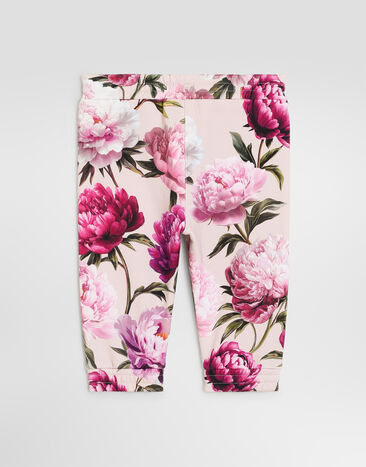 Dolce & Gabbana Peony-print fleece trousers Multicolor L2JPIOG7QWQ