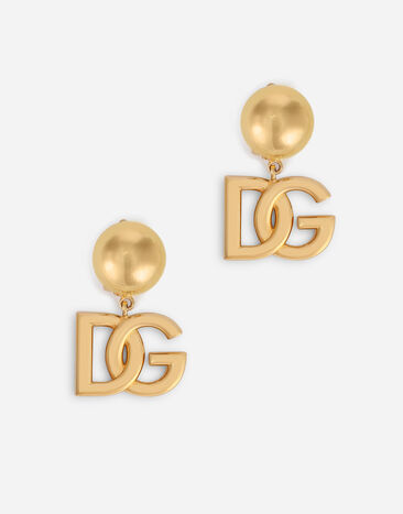 Dolce&Gabbana Clip-on earrings with DG logo Gold WNO4S2W1111