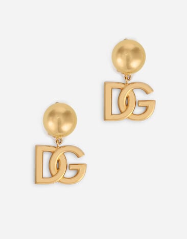 Dolce & Gabbana Orecchini a clips con logo DG Oro WBQ4S3W1111