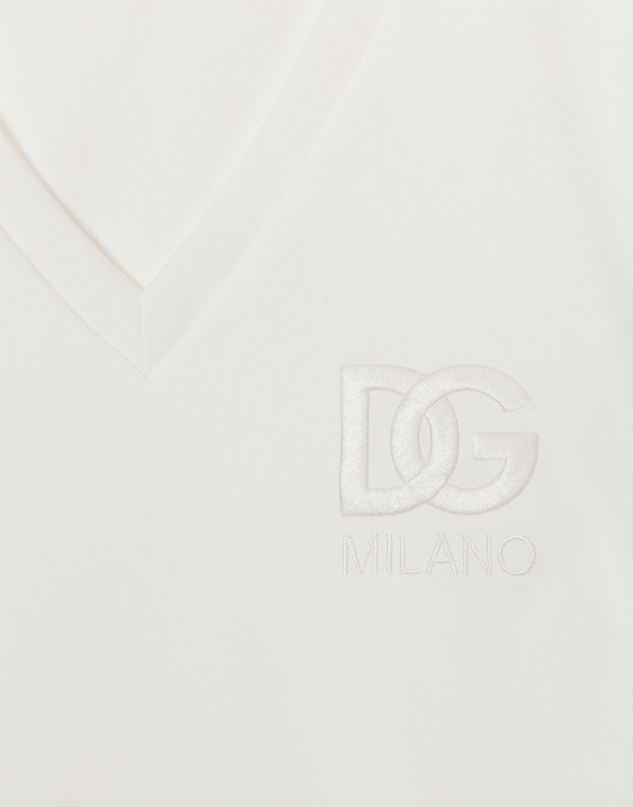 ホワイトのウィメンズ Short-sleeved T-shirt with DG logo ホワイトのウィメンズ Short-sleeved T-shirt with DG logo