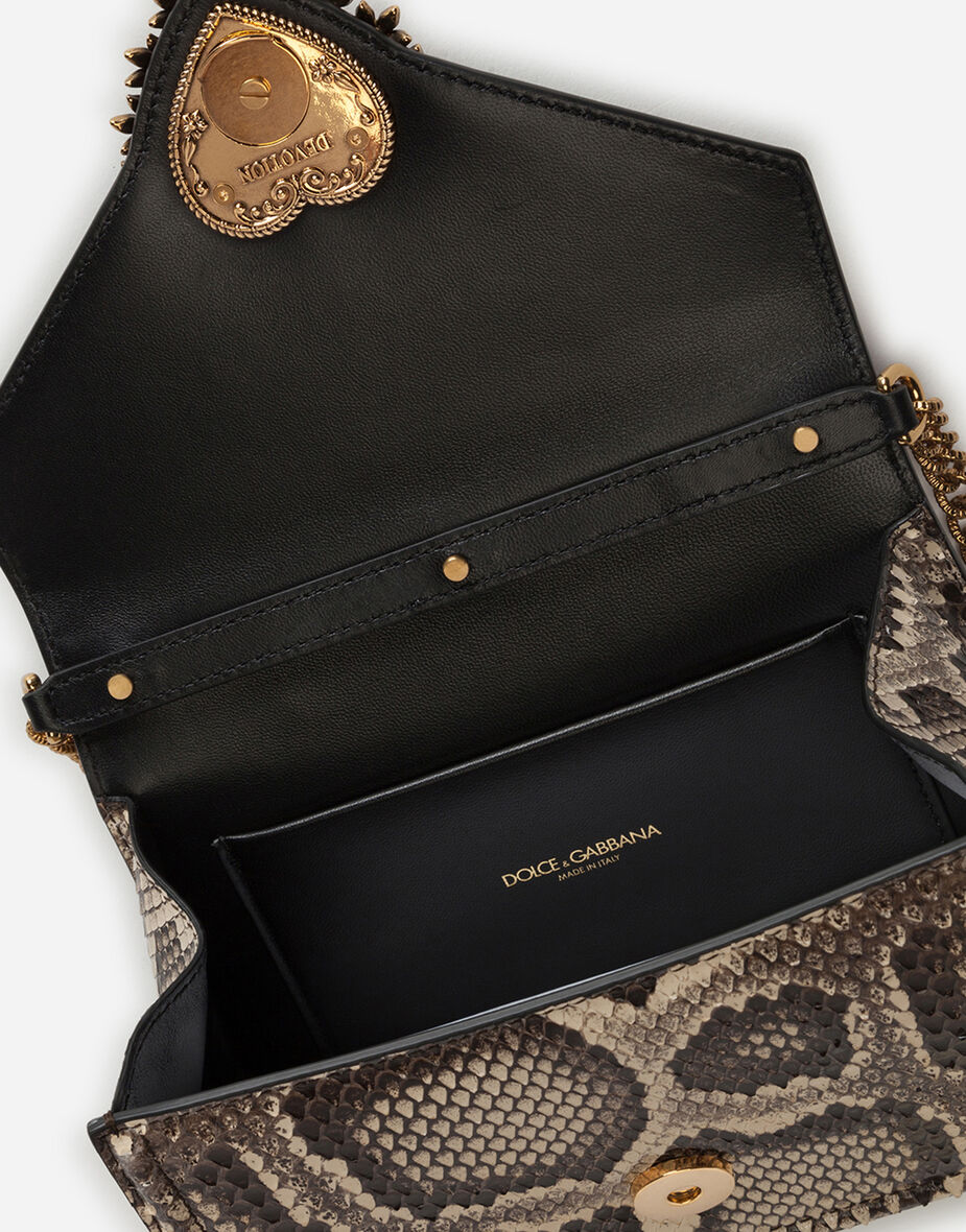 Small Devotion bag in python skin in NUDE for Women | Dolce&Gabbana® US