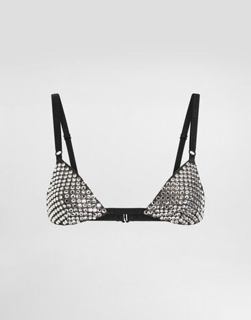 Dolce & Gabbana Rhinestoned bra Multicolor O1C97THLMVY