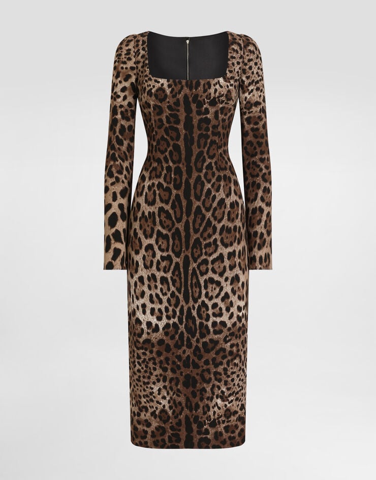 Dolce & Gabbana Leopard-print fitted dress Dolce & Gabbana Leopard-print fitted dress Print F6TYGTFSRKI