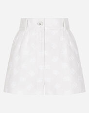Dolce & Gabbana Jacquard shorts with all-over DG logo Print FTCJUTHS5NO