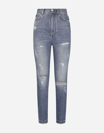 Dolce & Gabbana Grace jeans with ripped details Print F79EFTHI1TN