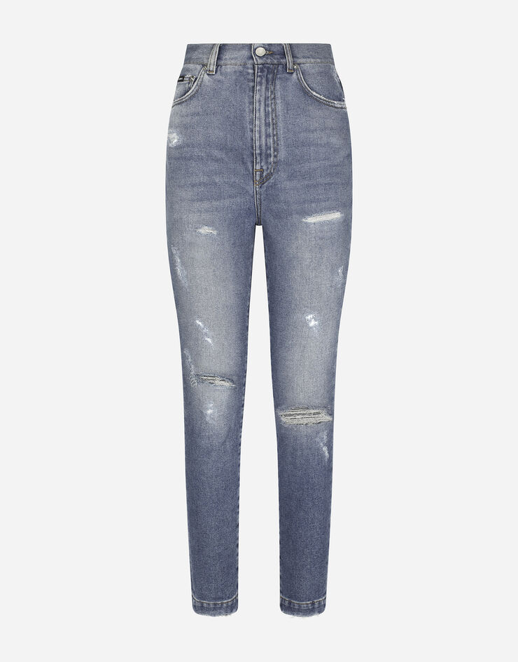Dolce & Gabbana Grace jeans with ripped details Multicolor FTCAHDG8HS1