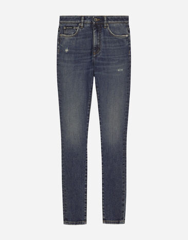 Dolce & Gabbana Skinny cotton denim Audrey jeans Multicolor FTC67DG8ML9